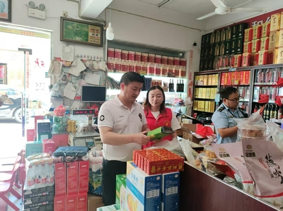 江塘鄉開展節前食品安全檢查，規范市場經營秩序